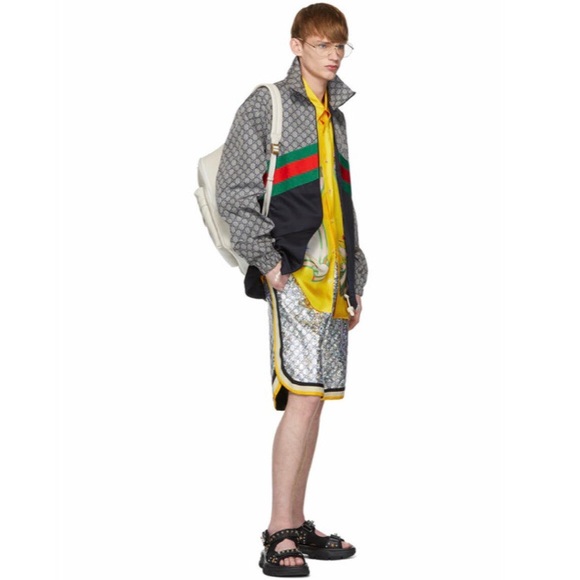 Gucci White Print Backpack - Picture 14 of 16